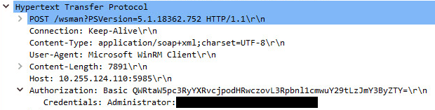 WinRM Basic Authentication Cleartext